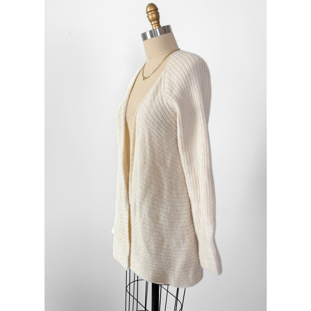 Peruvian Link Cream Alpaca Knit Open Front Cardigan - Picture 5 of 5